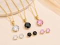 Pack Of 3 Beautiful Pendant Necklace With 3 Pair Of Earrings